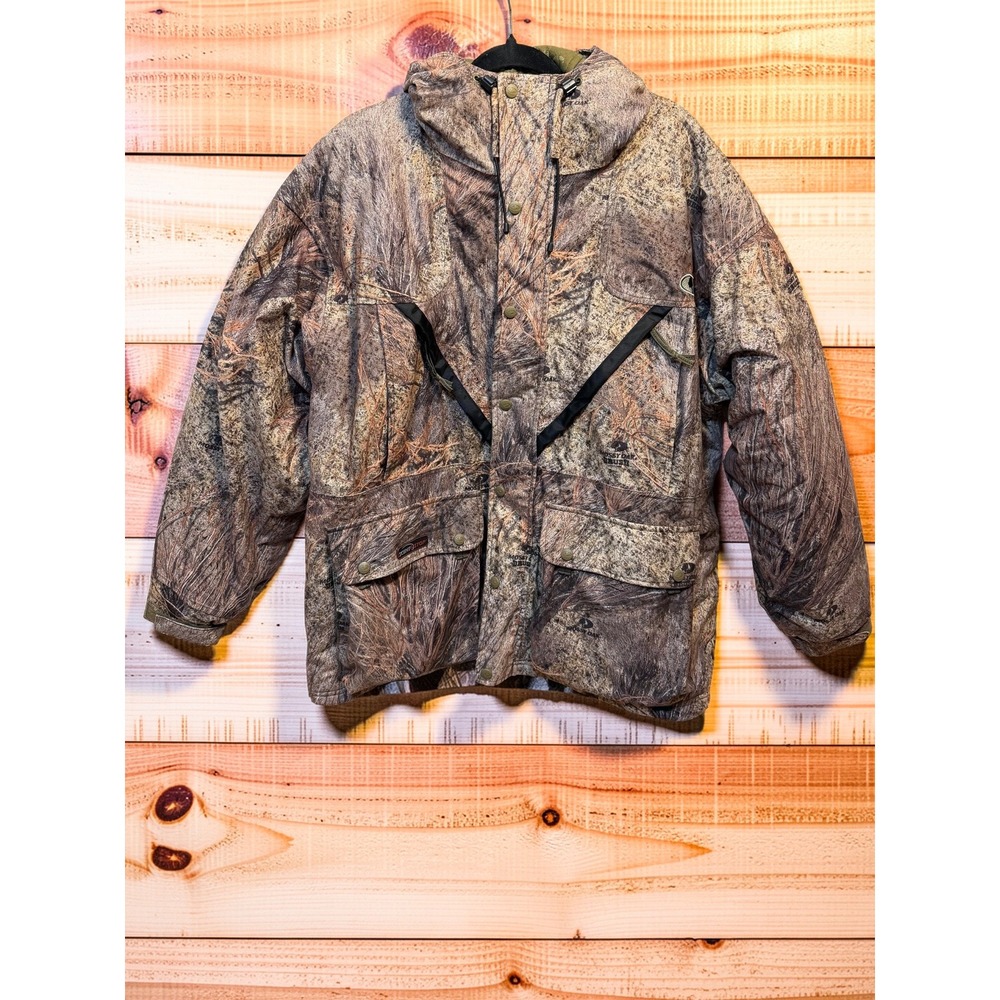Mossy Oak Drystalker II Scent-Stop Parka Brush Camo Hunting Jacket Mens XL 4308